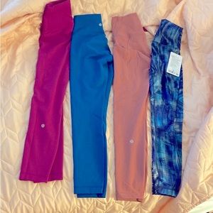 Lululemon Wunder Train HR Tights 25” (set of 2)